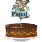 Topo de Bolo - Dia dos Pais - Arquivo Digital