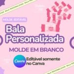 Molde Bala Personalizada - Arquivo Digital