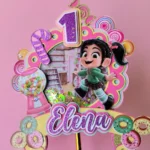 Topo de Bolo - Vanellope - Arquivo Digital