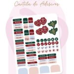 Cartela de Adesivos Planner - Arquivo Digital