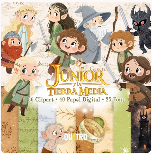 4 - KIT DIGITAL SENHOR DOS ANEIS Kit Digital Senhor dos Anéis - Imagem 1