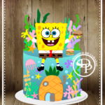 Topo de Bolo - Bob Esponja - Arquivo Digital
