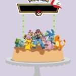 Topo de Bolo - Pokemon - Arquivo Digital