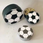 Caixa de Presente Redonda - Bola de Futebol - Arquivo Digital