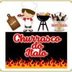 Topo de Bolo - Churrasco - Arquivo Digital