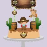 Topo de Bolo - Cowboy - Arquivo Digital