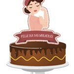 Topo de Bolo - Dia das Mulheres - Arquivo Digital