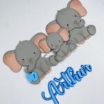 Topo de Bolo - Elefante - Arquivo Digital
