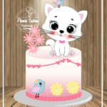 Topo de Bolo - Gatinho - Arquivo Digital