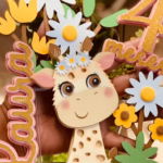 Topo de Bolo - Girafa - Arquivo Digital