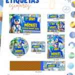 Etiquetas Escolar Sonic - Arquivo Digital