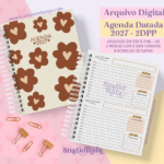 Agenda Datada 2027 Caramelo - 2DPP - Arquivo Digital