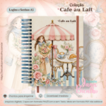 Caderno A5 Logins e Senhas Colecão Cafe au Lait - Arquivo Digital