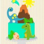 Topo de Bolo - Dinossauro - Arquivo Digital