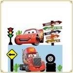 Topo de Bolo - Carros Disney - Arquivo Digital