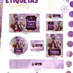 Etiquetas Escolar Vilãs - Arquivo Digital