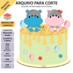 Topo de Bolo - Chá Revelação - Arquivo Digital