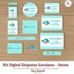 Etiquetas Escolares Sereia - Arquivo Digital
