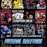 60 Artes Futebol em Halftone - Arquivo Digital