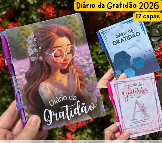 8 - Diário da Gratidão 2026 - De Rocha Design Diário da Gratidão - Arquivo Digital - Imagem 1