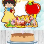 Topo de Bolo - Branca de Neve - Arquivo Digital