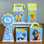 Arquivo de Corte Kit Festa Baby Looney Tunes Menino