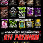 +400 Artes DTF Premium - Arquivo Digital