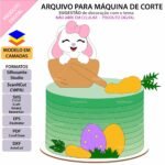 Topo de Bolo - Coelho - Arquivo Digital