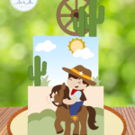 Topo de Bolo - Cowboy - Arquivo Digital