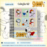 Caderno A5 Coleção Snoopy - Arquivo Digital