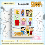 Caderno Colegial Coleção Snoopy - Arquivo Digital