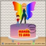 Topo de Bolo - Dia das Mães - Arquivo Digital