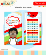 Volta as Aulas - Chaveiro Tabuada - Arquivo Digital - Imagem 3