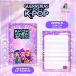 Caderno Guerreiras do Kpop 6 - Arquivo Digital