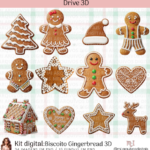 Kit Digital Biscoito Gingerbread