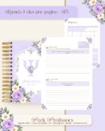 Pack Profissões Floral Lilás - Arquivo Digital - Imagem 62