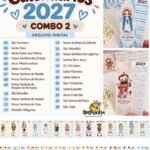 Calendário de Mesa e Marca Páginas Santinhos 2027 - Arquivo Digital