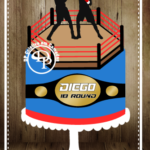 Topo de Bolo - Lutador - Arquivo Digital