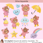 Kit Digital Doçura de Ursinho Aquarela