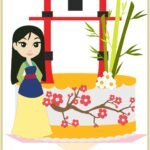 Topo de Bolo - Mulan - Arquivo Digital