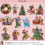 Kit Digital Patrulha Canina Natal