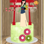 Topo de Bolo - Mulan - Arquivo Digital