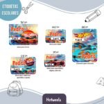 Etiquetas Escolares Hotwheels - Arquivo Digital