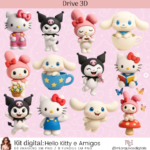 Kit Digital Hello Kitty e Amigos