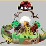Topo de Bolo - Jurassic Park - Arquivo Digital
