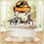 Topo de Bolo - Jurassic Park - Arquivo Digital