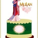 Topo de Bolo - Mulan - Arquivo Digital