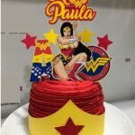 Topo de Bolo - Mulher Maravilha - Arquivo Digital