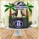 Topo de Bolo - Jurassic Park - Arquivo Digital