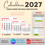 Calendário 2027 - Arquivo Digital